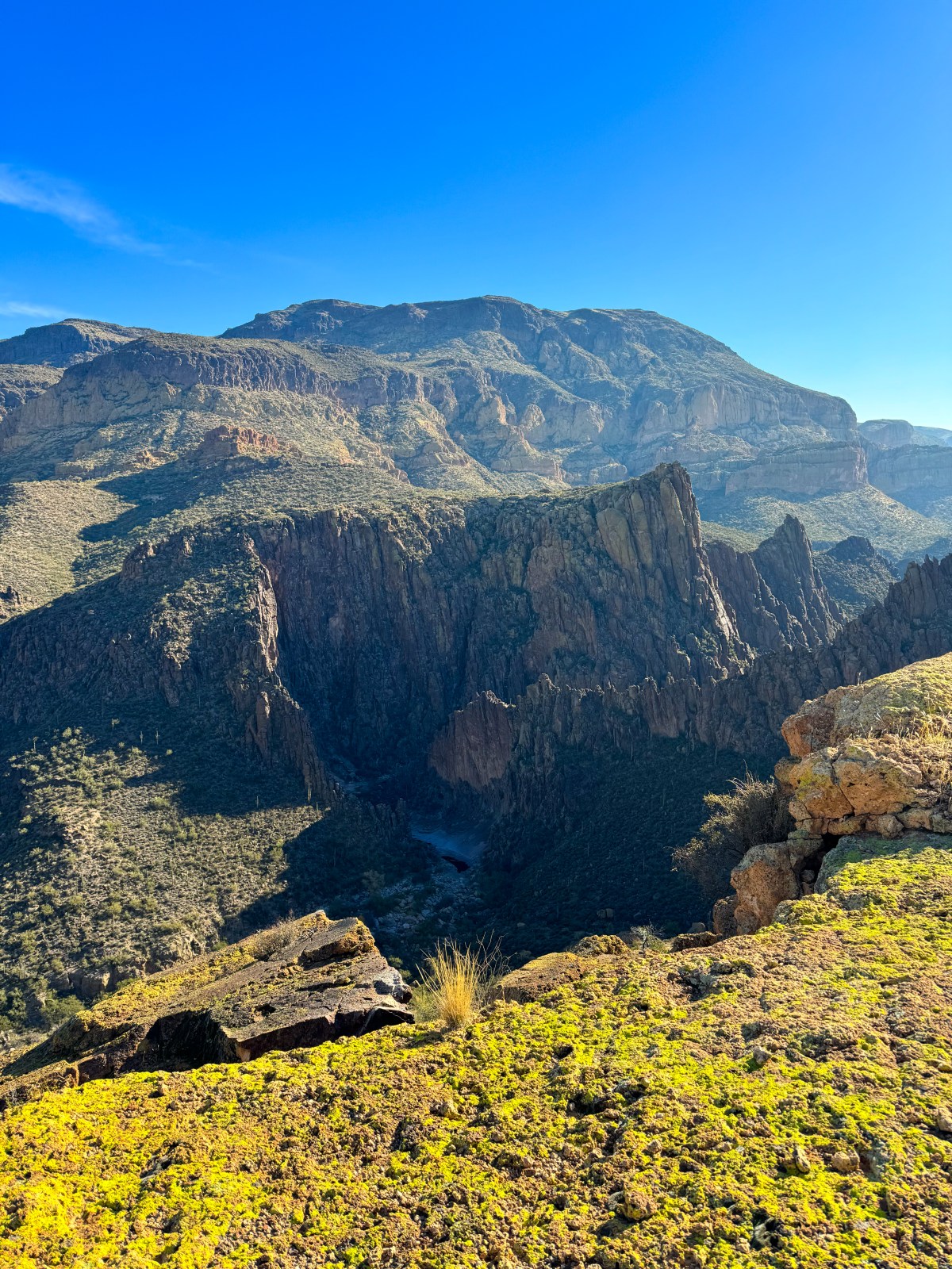 Battleship Mountain Scramble in the Superstition Wilderness of Tonto National Forest