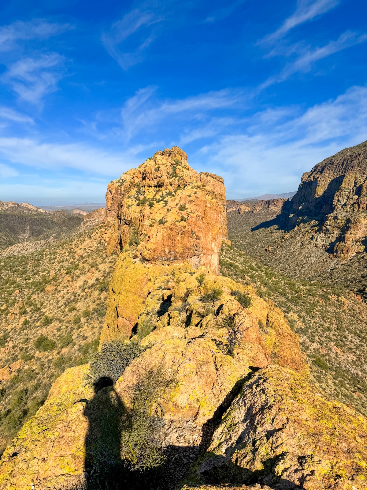 Battleship Mountain Scramble in the Superstition Wilderness of Tonto National Forest