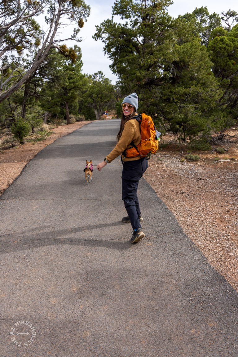The pet friendly Rim Trail at Grand Canyon National Park off Desert View Drive