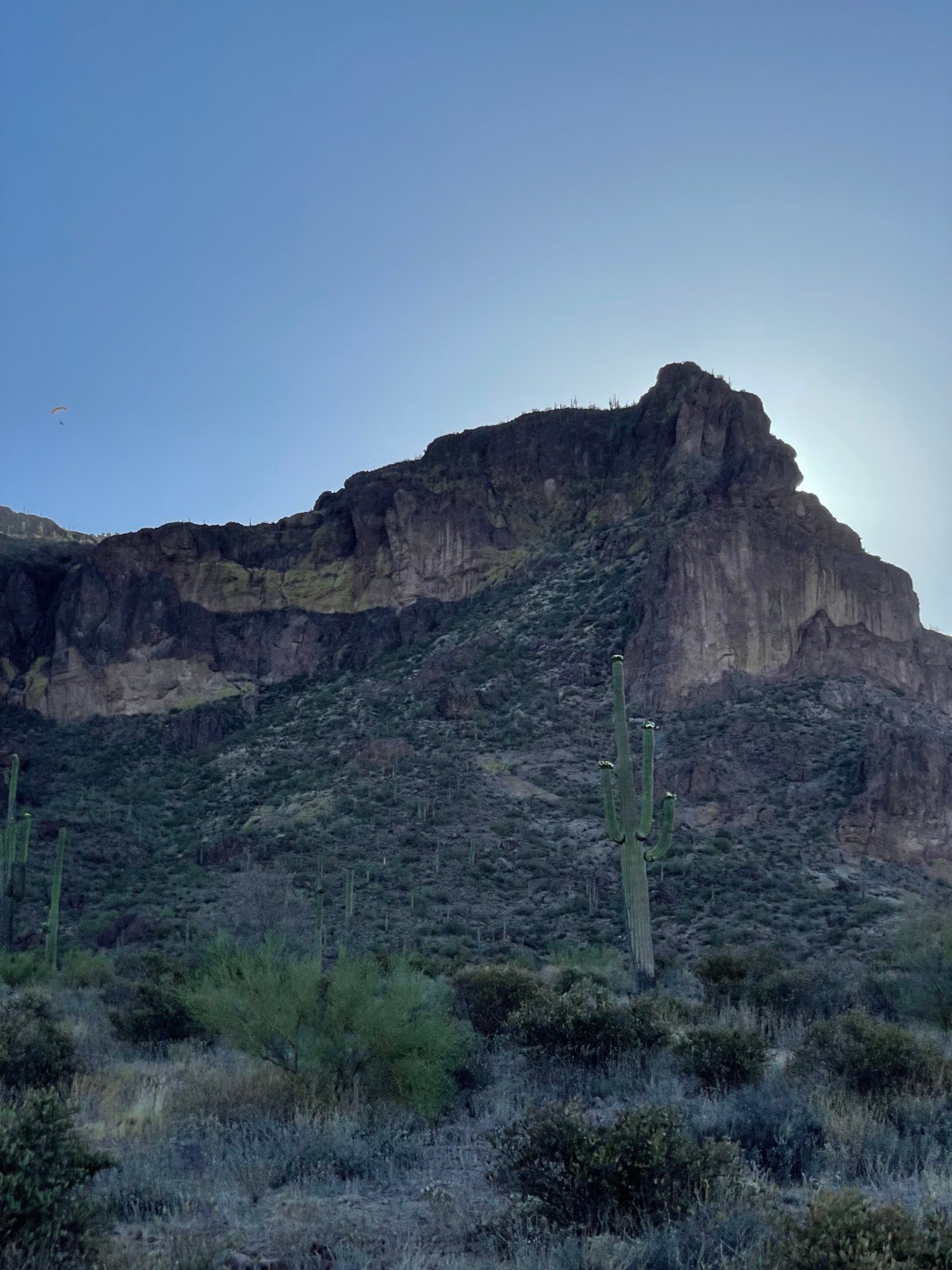 View from Hieroglyphic Trail in the Superstition Wilderness Area of Tonto National Forest