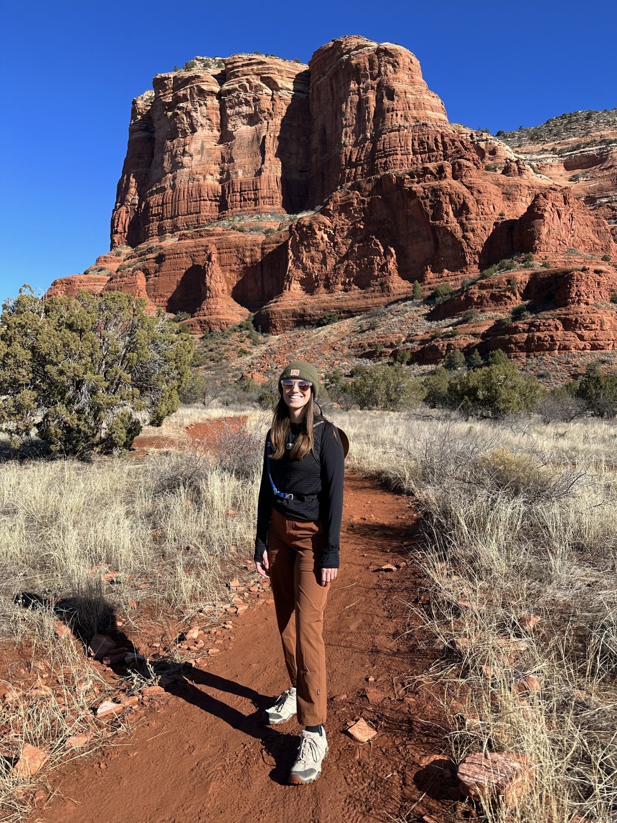 Big Park Loop Trail with Courthouse Butte in the background, Sedona, Arizona