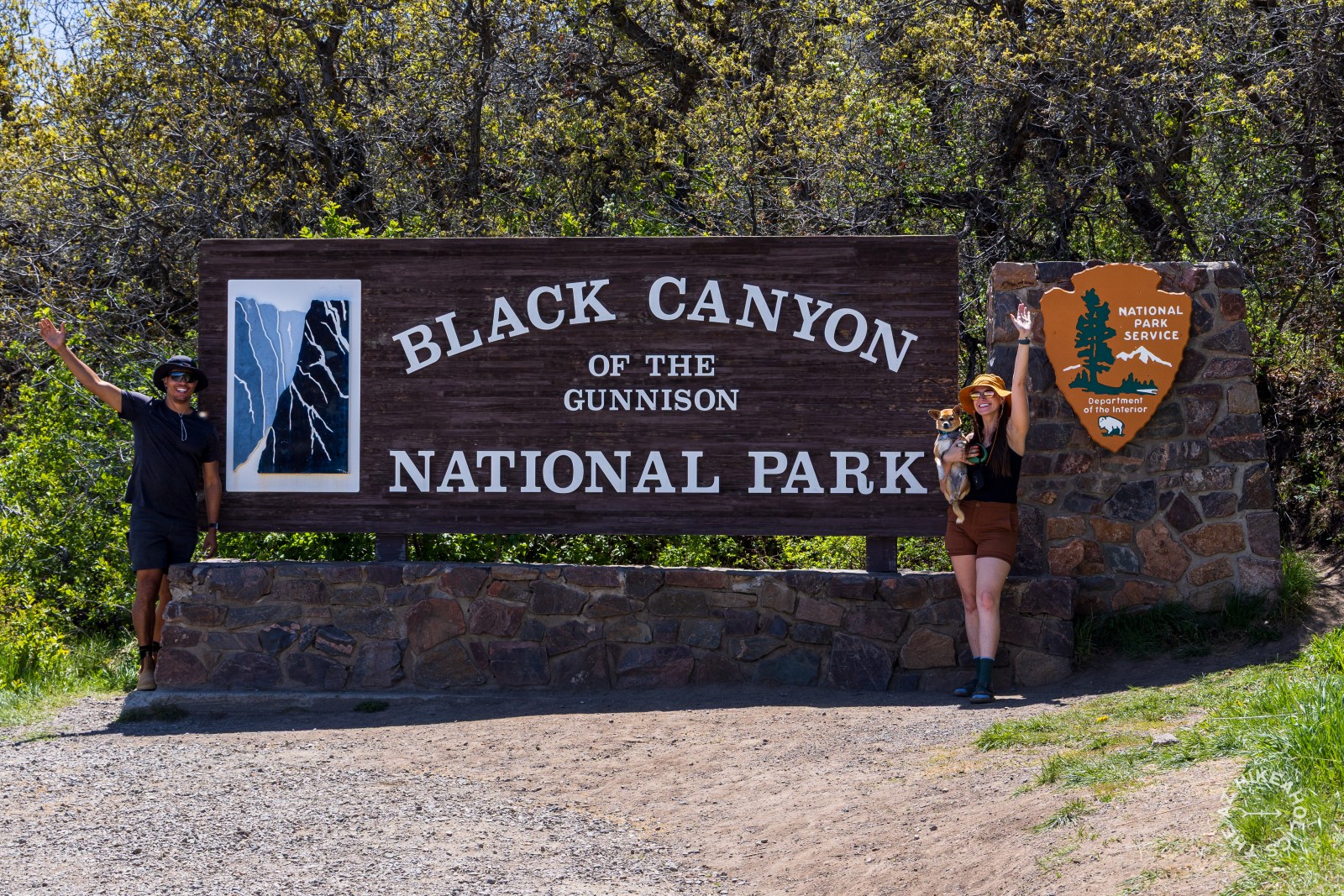Black Canyon of the Gunnison National Park Entrance Sign